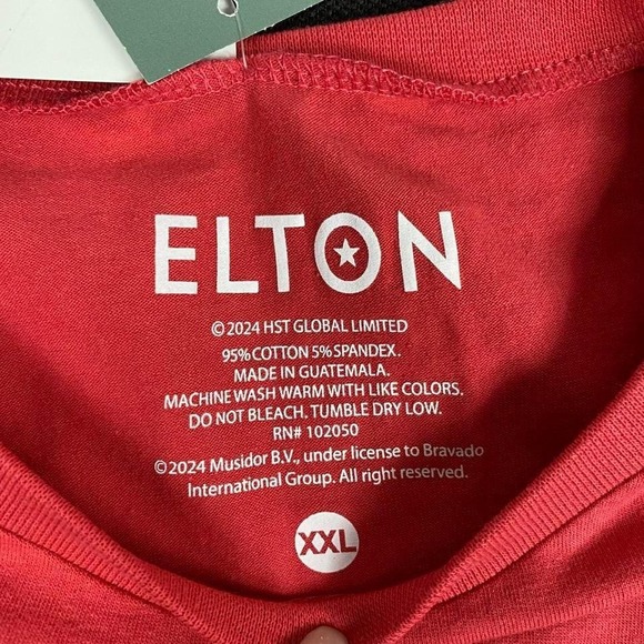 Elton John Bennie and the Jets Graphic Tee Red Athletic Dept Est 74 XXL - Picture 4 of 7